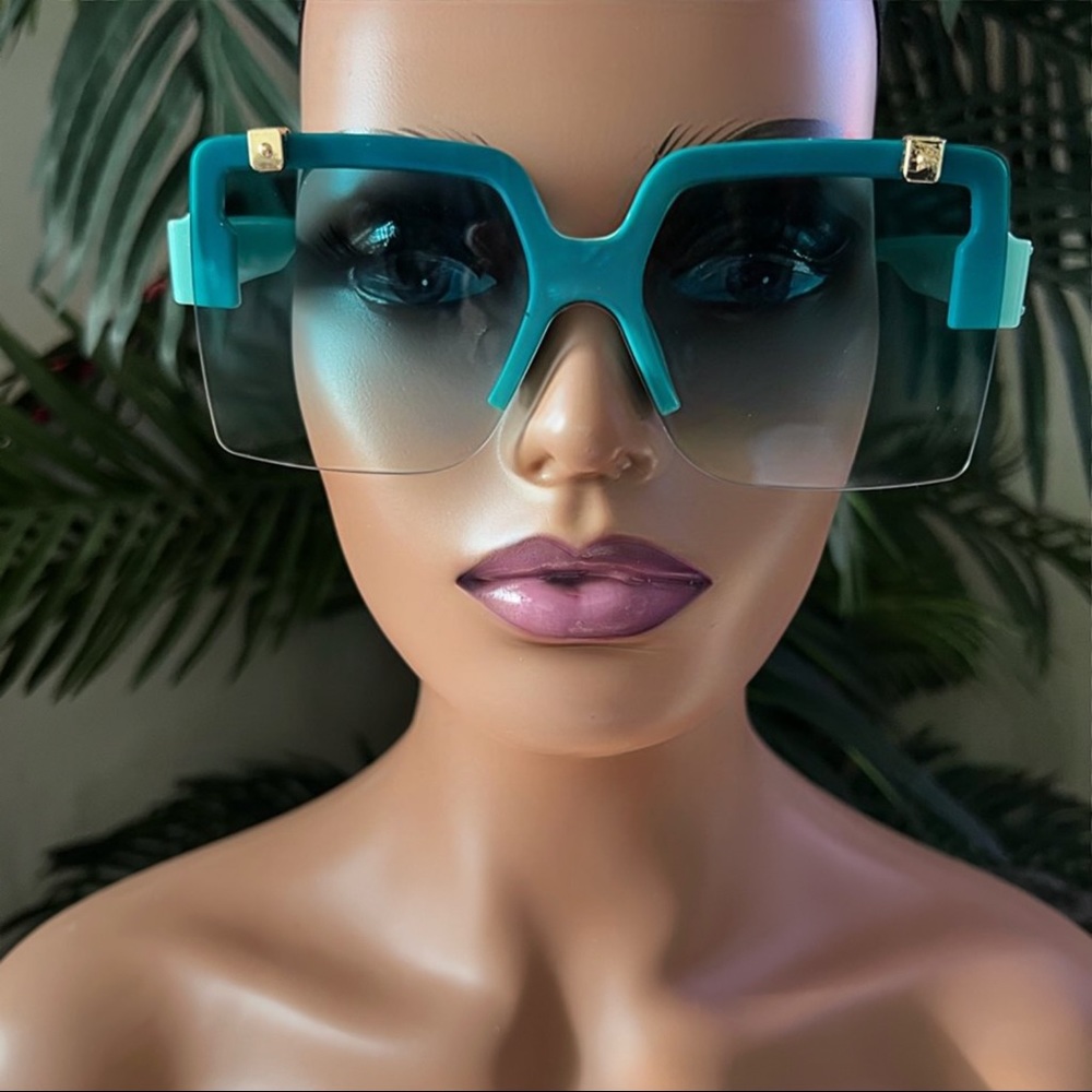 Green Oversized Sunglasses
